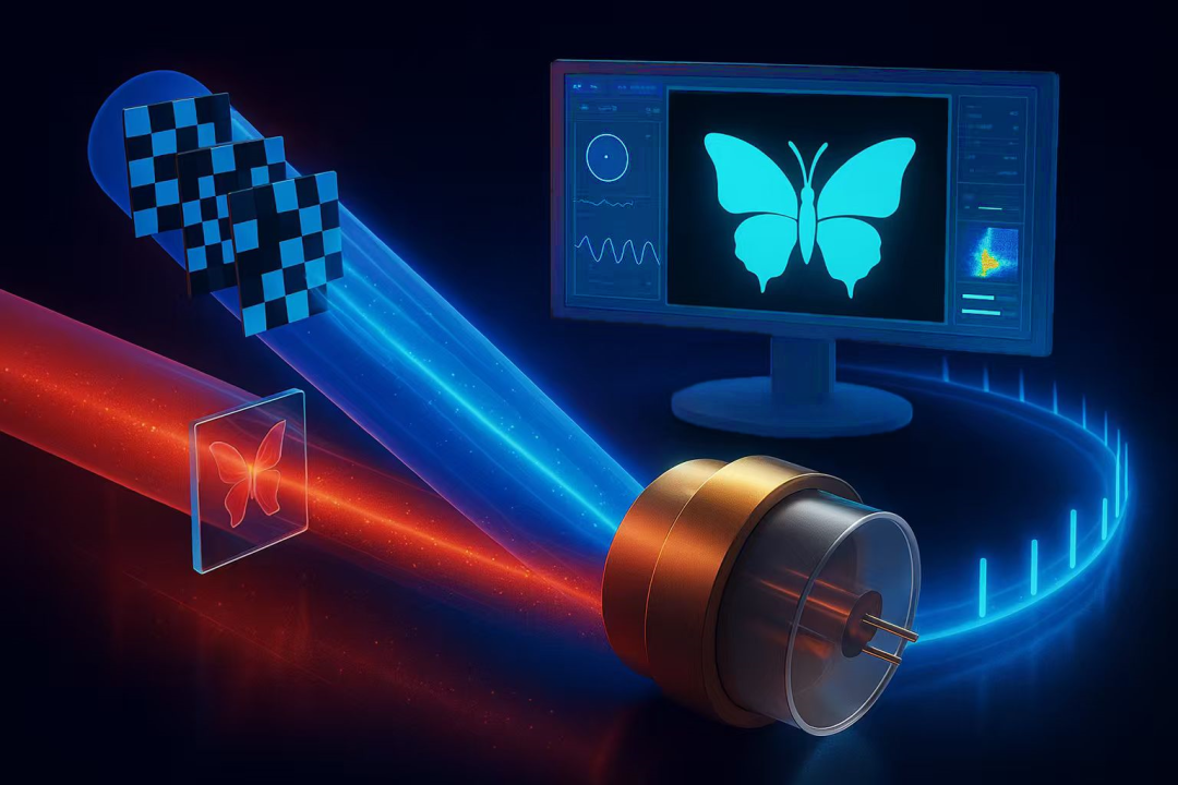 華東師范大學團隊提出雙光子“編碼”中紅外單像素成像技術,突破室溫高靈敏探測關鍵瓶頸 華東師范大學團隊提出雙光子“編碼”中紅外單像素成像技術,突破室溫高靈敏探測關鍵瓶頸