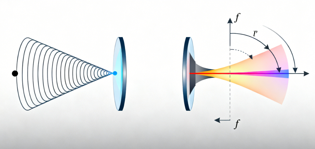 高斯光束经薄透镜的传输规律及工程应用研究